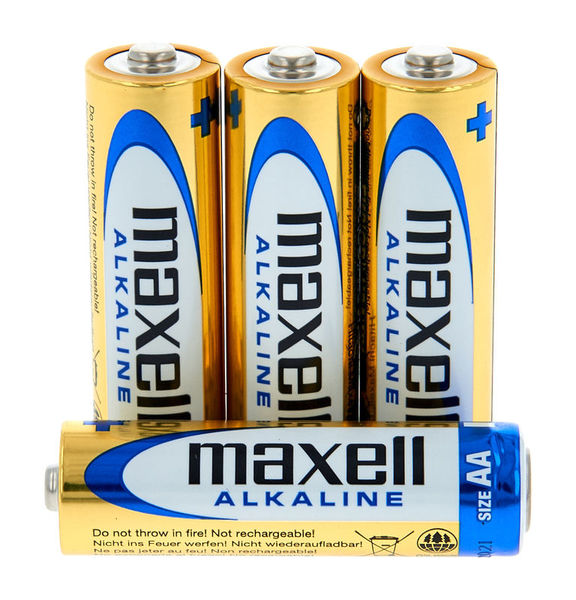 Alkalické batérie Maxell 1,5V - AA - LR6; 4 ks