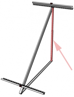 AL Stojka s predlisovanými maticami L=1545 mm